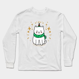 fanny cat christmas Long Sleeve T-Shirt